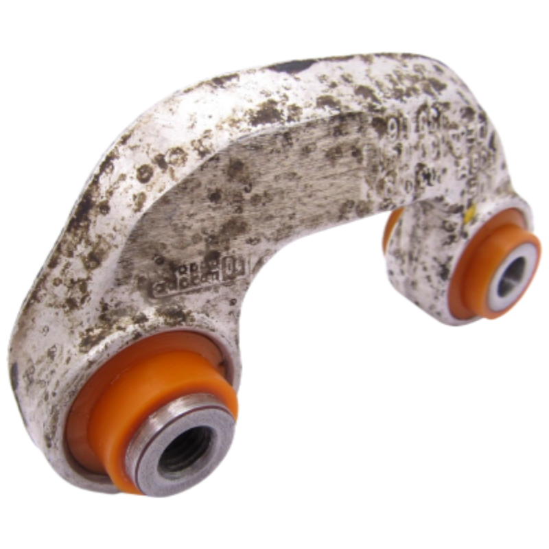 Поліуретанова стійка переднього стабілізатора Audi A4 2000-2004 ліва PP-0770af Послуга з перепресування сайлентблоків (Сайлентблоки в ціну не входять)