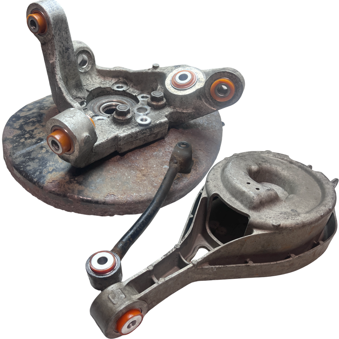 Задня підвіска автомобіля Nissan 350Z 2002-2008 Послуга з перепресування сайлентблоків (Сайлентблоки в ціну не входять)