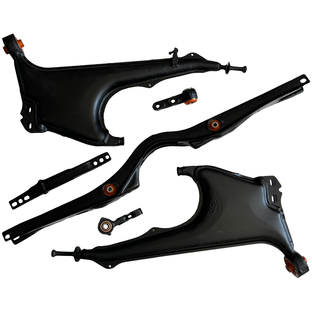 Задня підвіска автомобіля Audi 200 1983-1991 Послуга з піскостуйного очищення, покриття фарбою та перепресування сайлентблока (Сайлентблоки в ціну не входять)