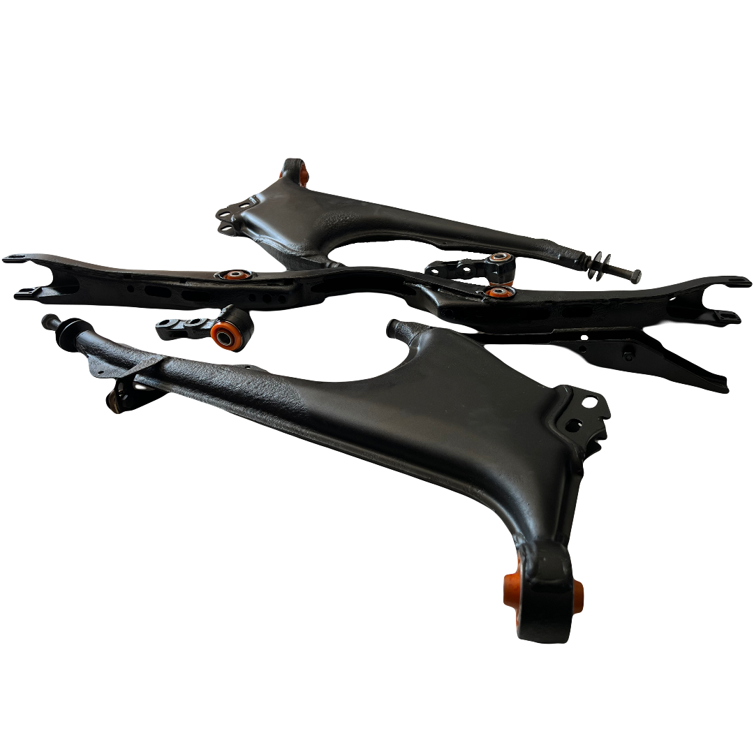 Задня підвіска автомобіля Audi 200 1983-1991 Послуга з піскостуйного очищення, покриття фарбою та перепресування сайлентблока (Сайлентблоки в ціну не входять)