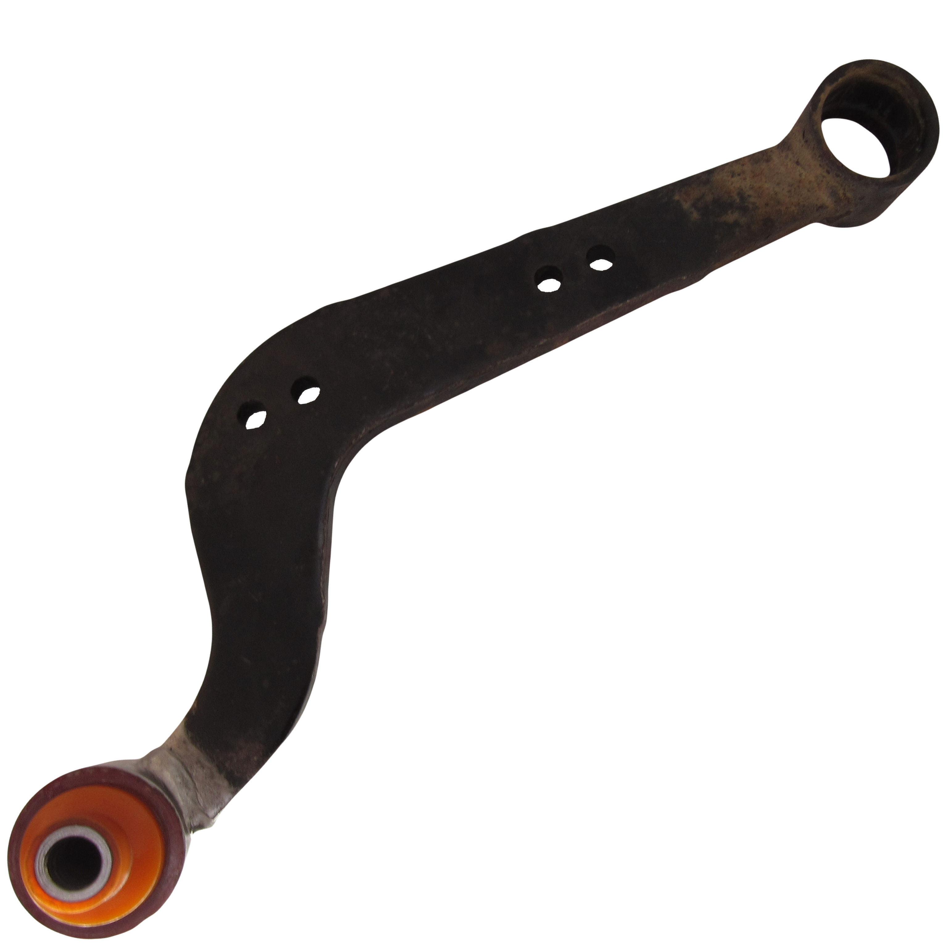 Поліуретановий сайлентблок заднього поперечного серповидного важеля зовнішній Toyota Rav4 2005-2013 ліва ТЯГА З ВВАРЕНИМ САЙЛЕНТБЛОКОМ