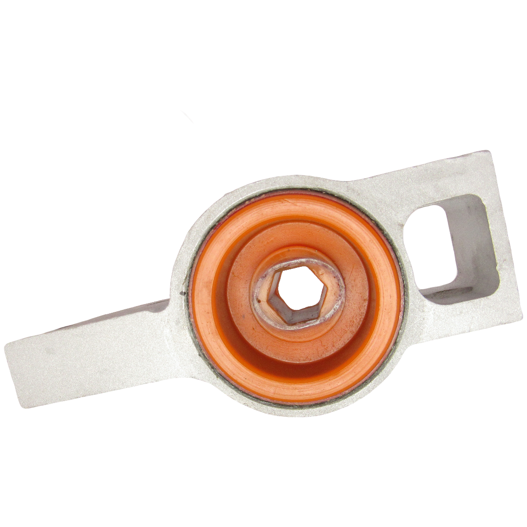 Поліуретановий сайлентблок переднього важеля задній Volkswagen Scirocco 2008- лівий В КРОНШТЕЙНІ Цільнолитий