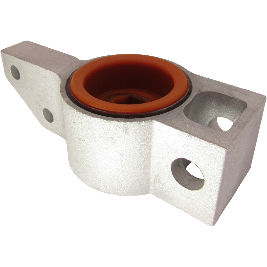 Поліуретановий сайлентблок переднього важеля задній Volkswagen Scirocco 2008- лівий В КРОНШТЕЙНІ Цільнолитий