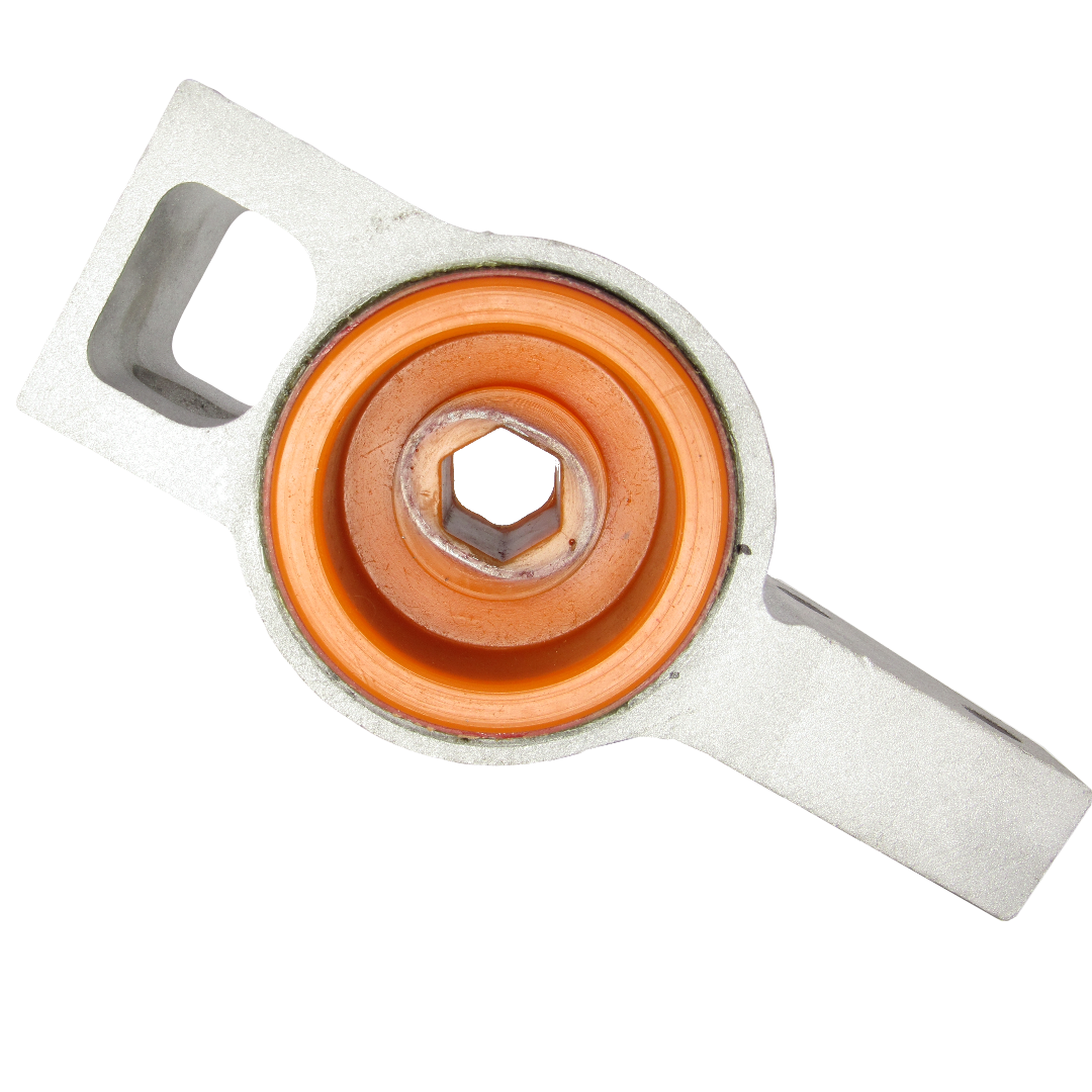 Поліуретановий сайлентблок переднього важеля задній Volkswagen Beetle 2011-2019 правий В КРОНШТЕЙНІ Цільнолитий