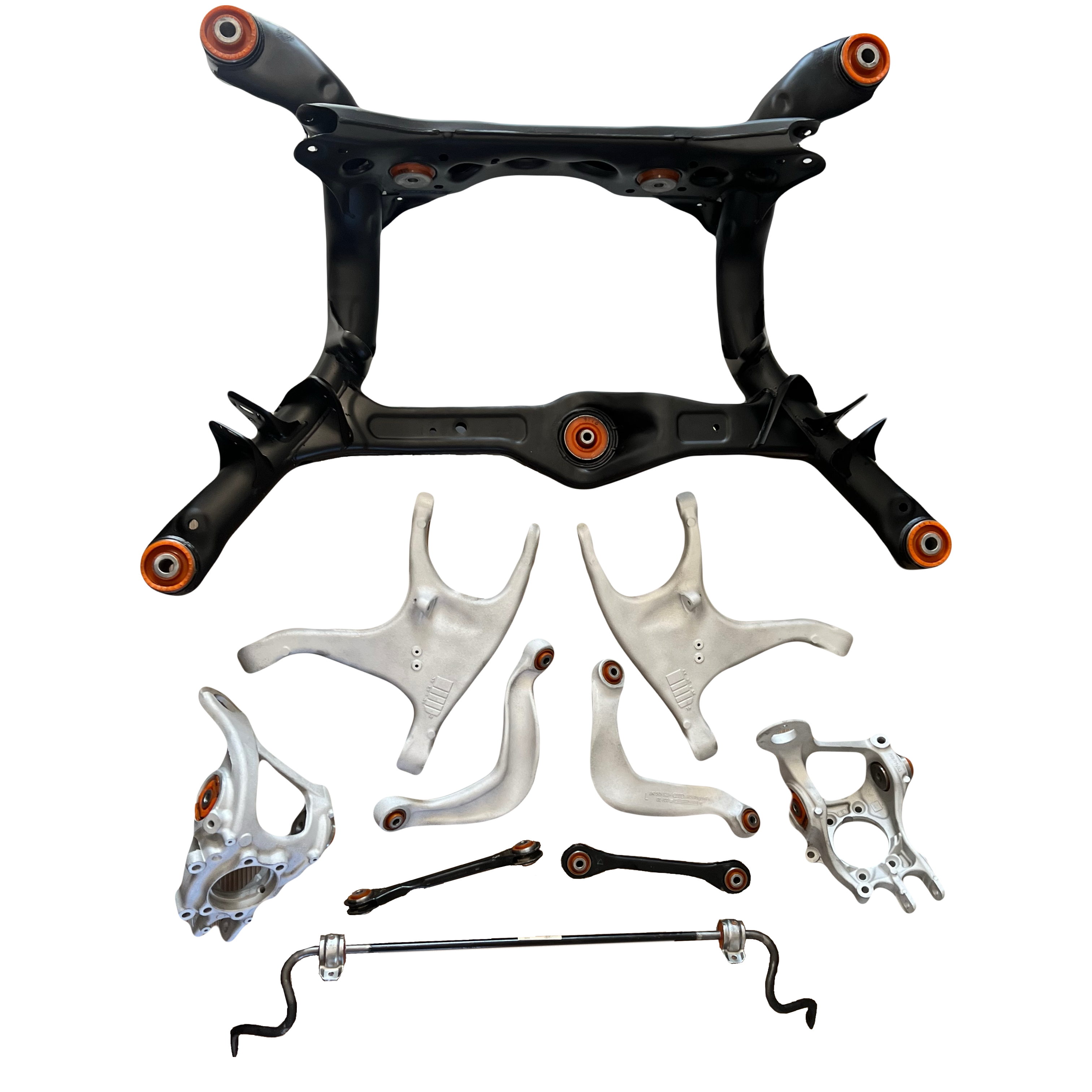 Задня підвіска автомобіля Audi A4 2007-2015 Послуга з піскостуйного очищення, покриття фарбою та перепресування сайлентблока