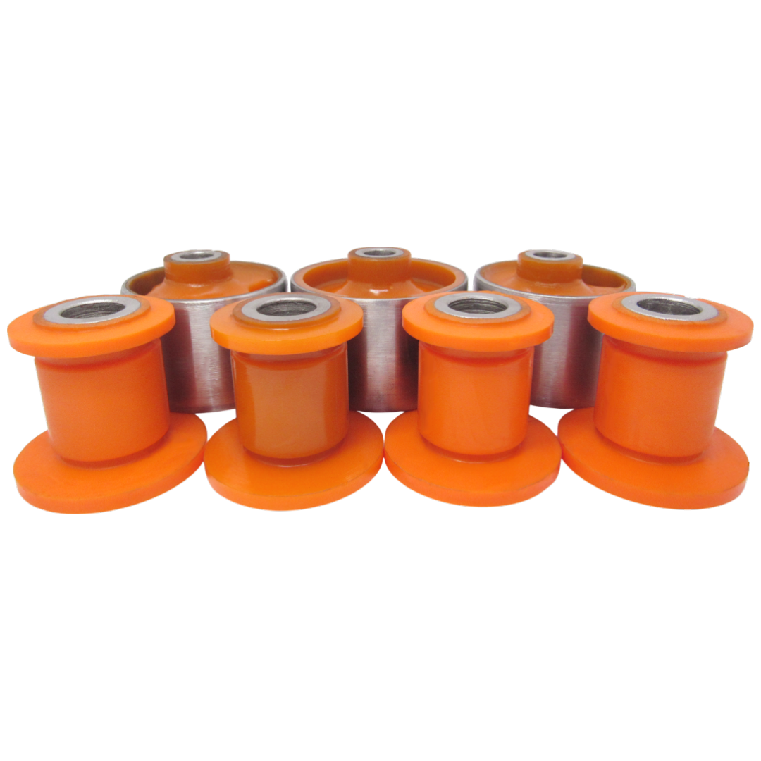 Полиуретановый  комплект сайлентблоков заднего подрамника Mazda 323 1985-1993